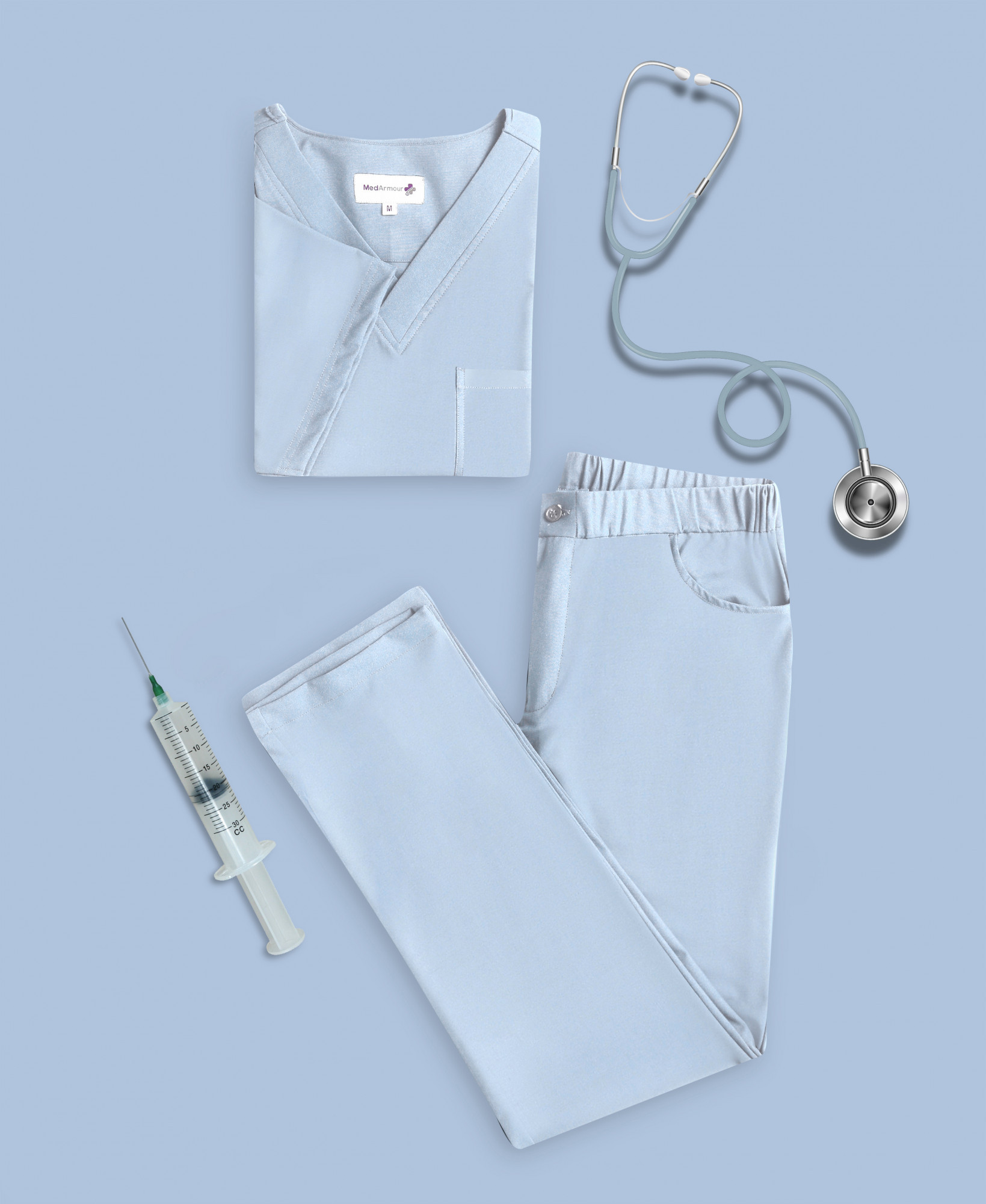 Bella Classic Scrub Set (Sky Blue)