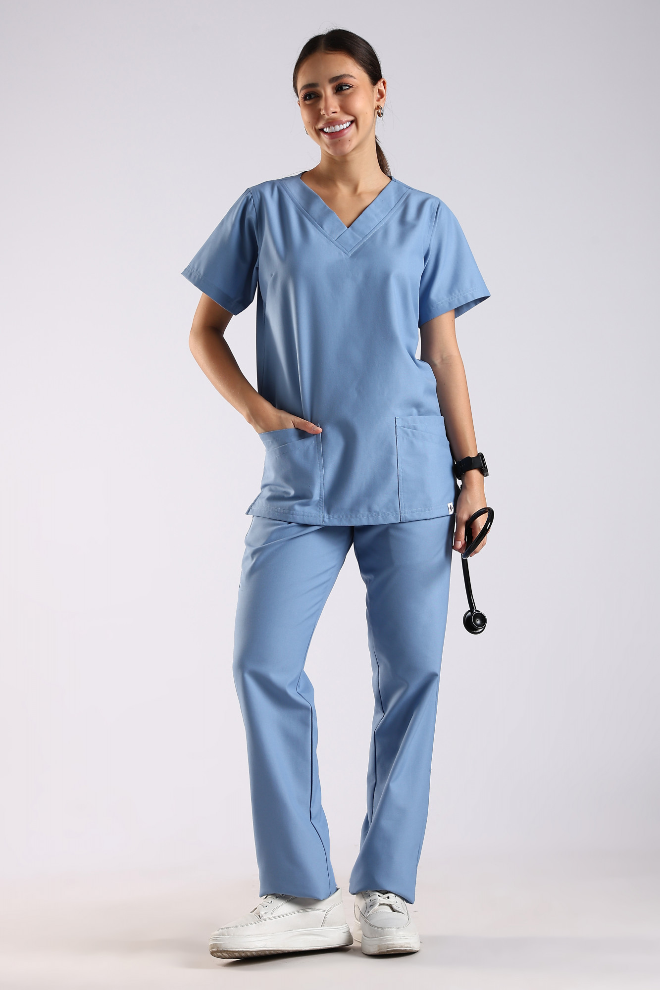 Bella Classic Scrub Set (Sky Blue)