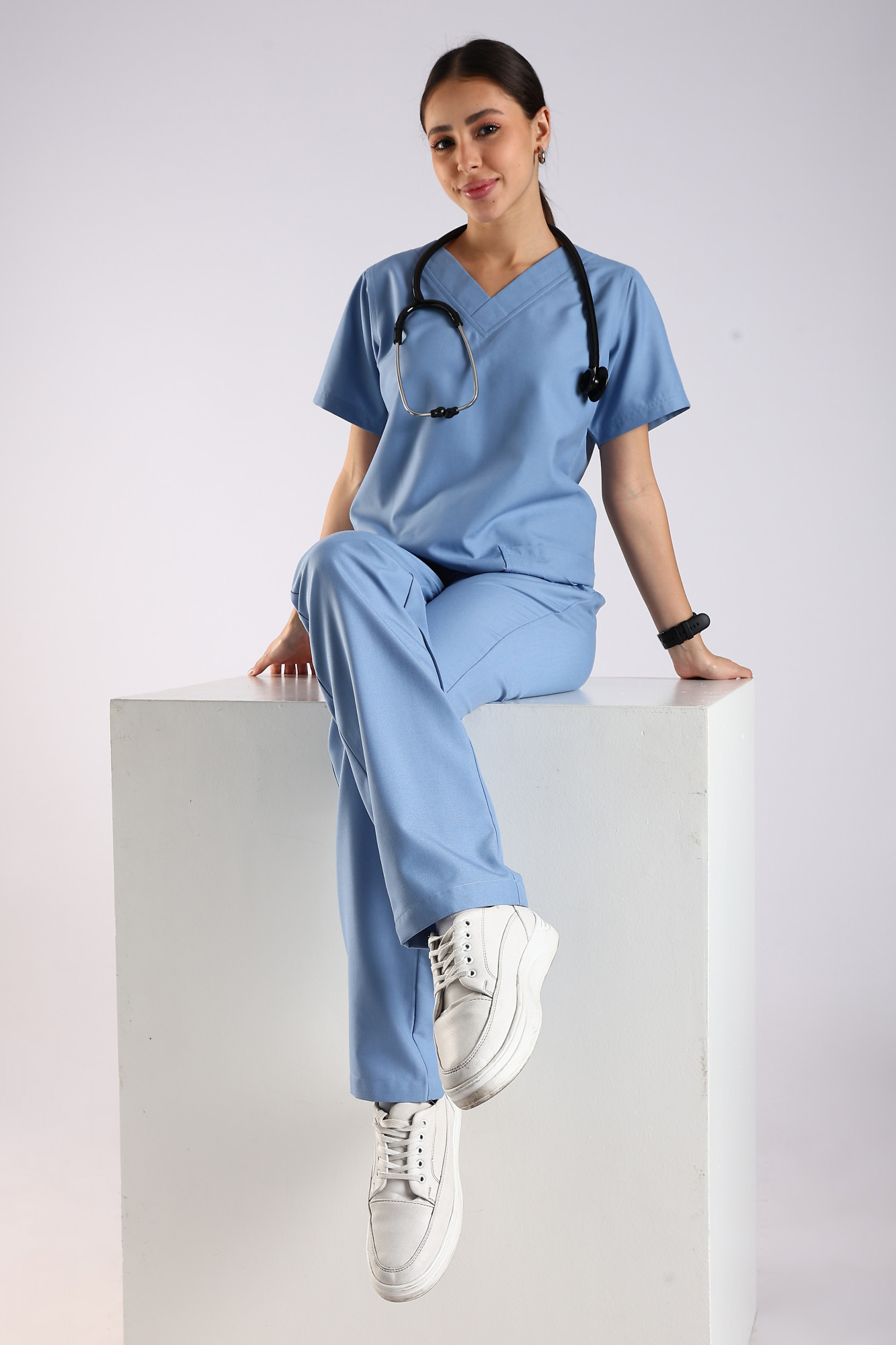 Bella Classic Scrub Pant (Sky Blue)