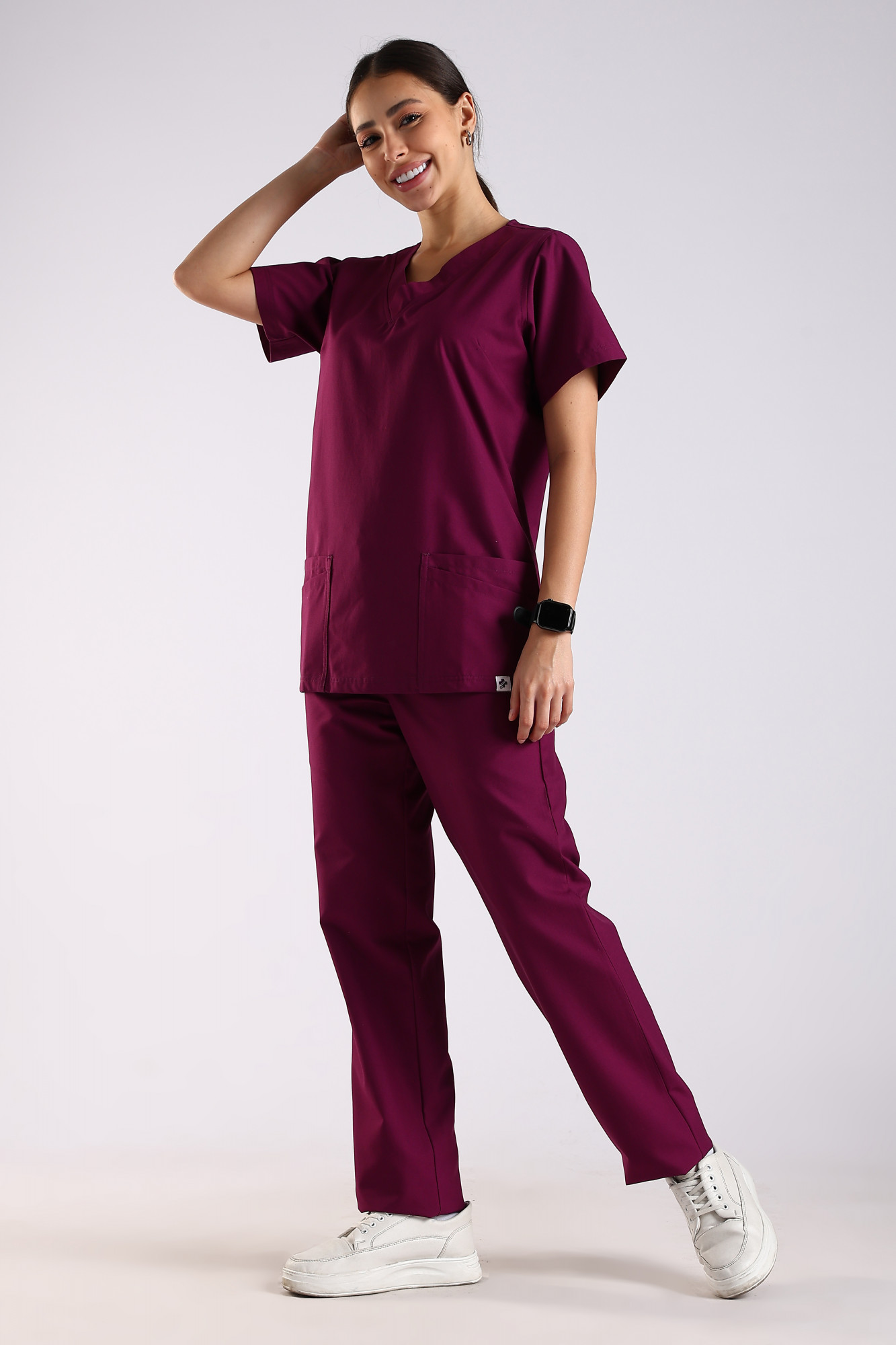 Bella Classic Scrub Set (Berry Bloom)