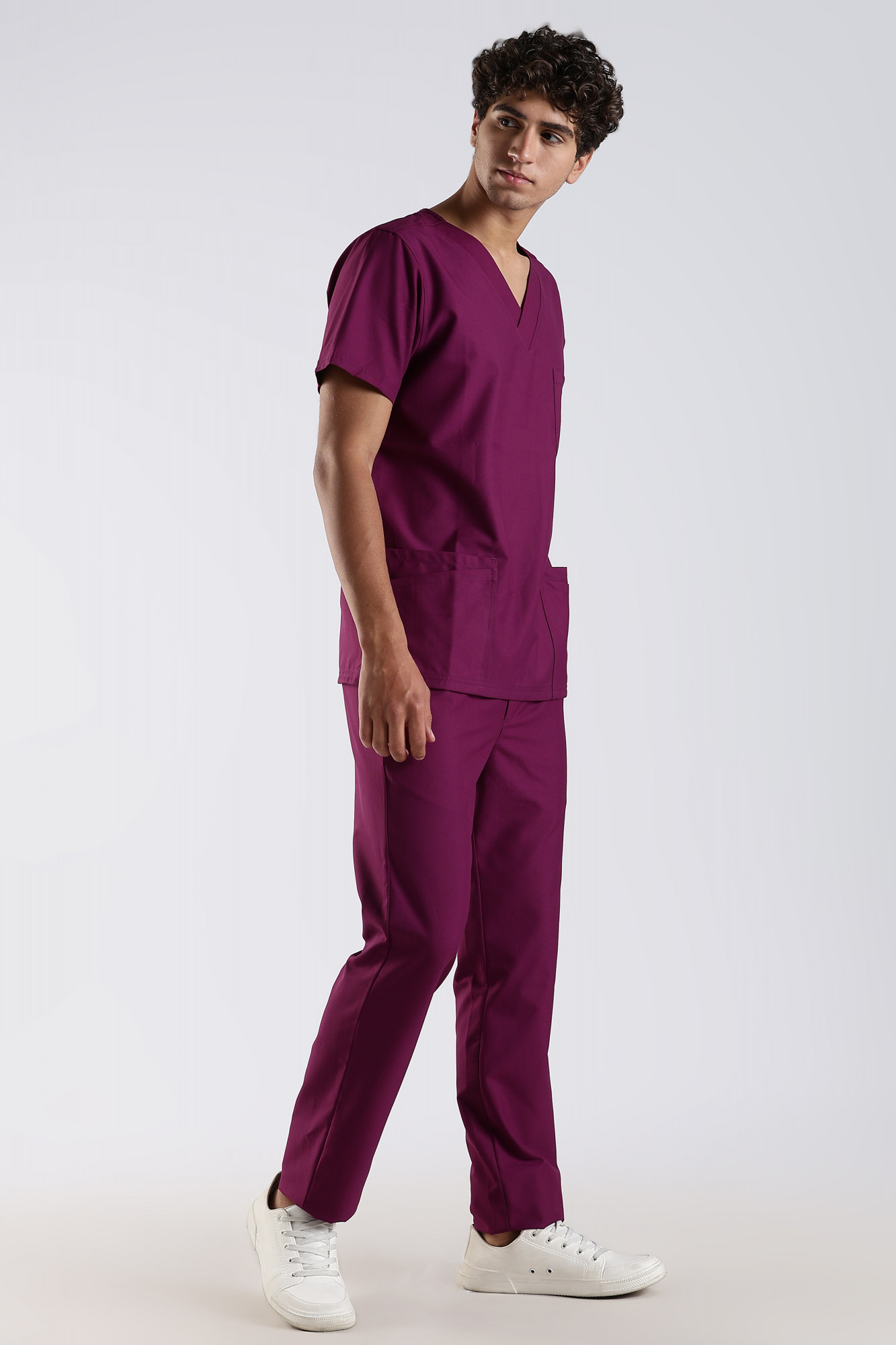 Benito Classic Scrub Pant (Berry Bloom)