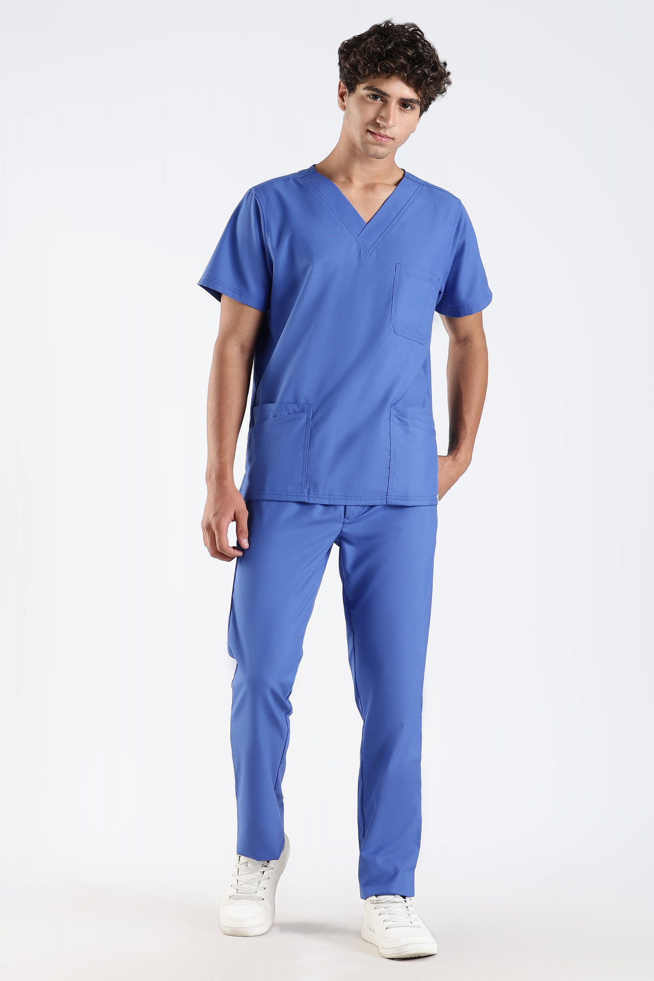 Benito Classic Scrub Top (Royal Blue)