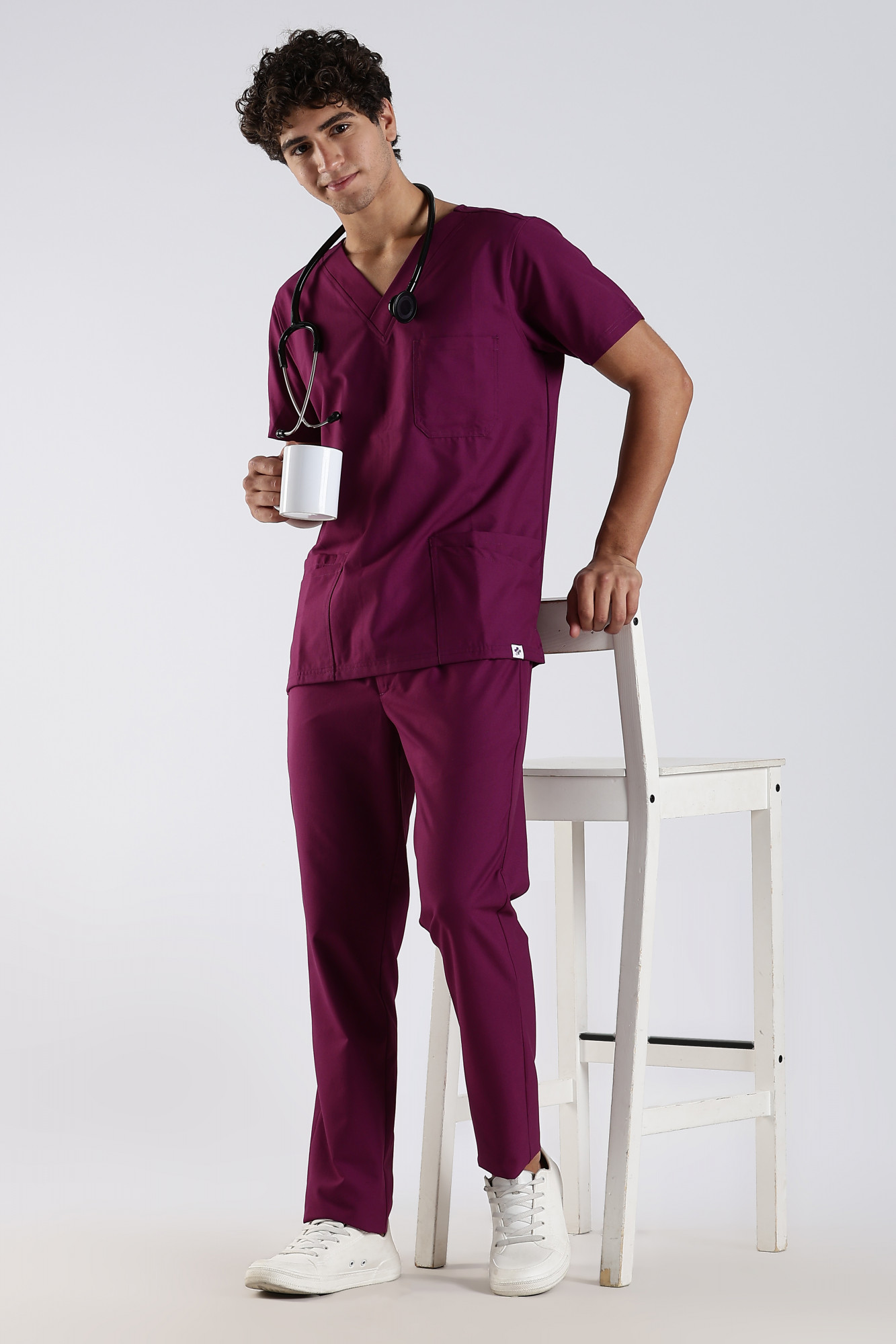 Benito Classic Scrub Set  (Berry Bloom)