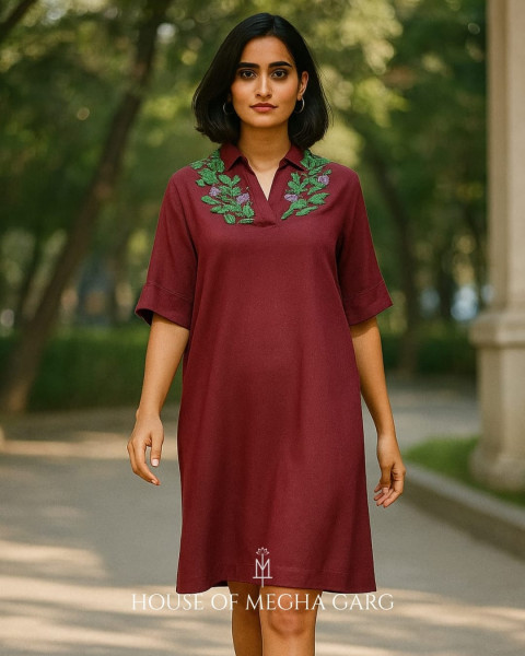 Marron Bloom Dress