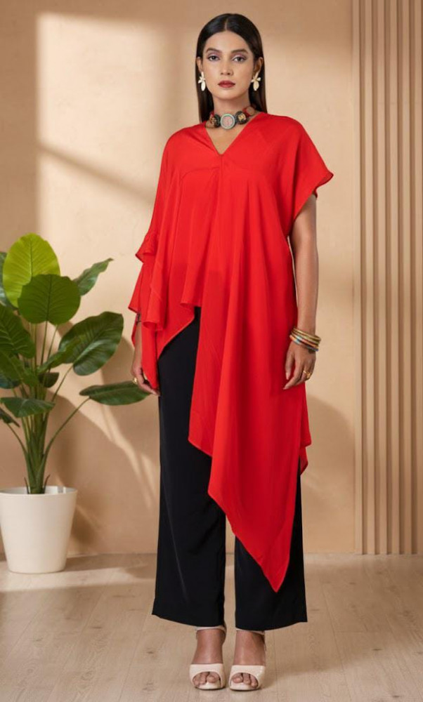 Image of Crimson Flow Tunic