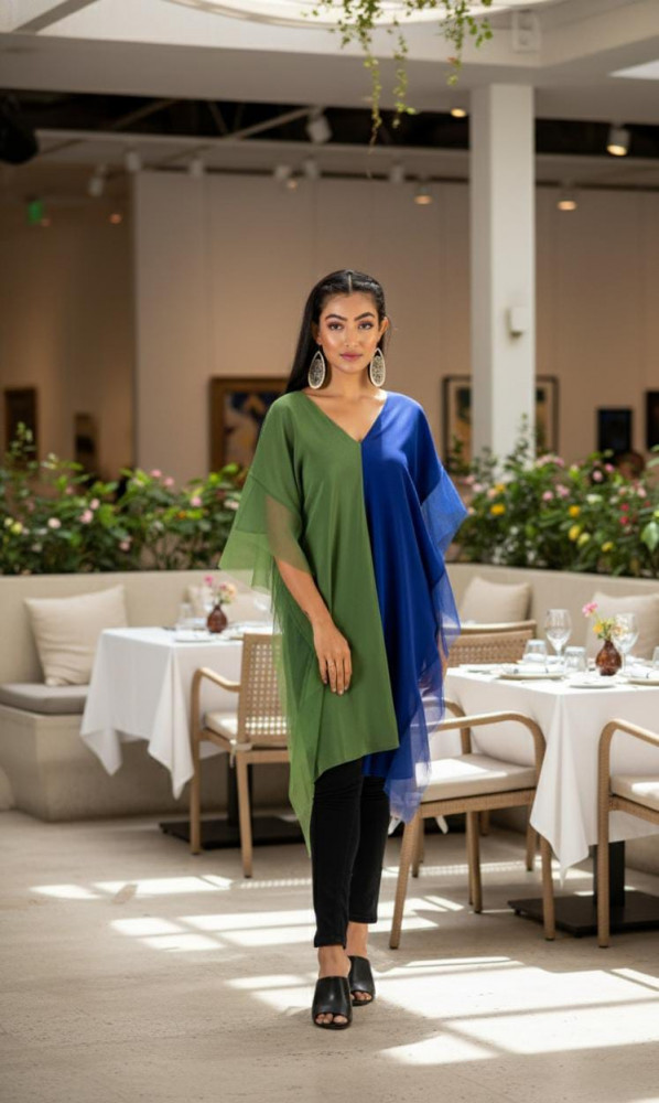 Image of Emerald &amp; Sapphire Dual-Tone Top