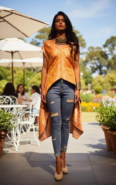 Ember Luxe High-Low Top