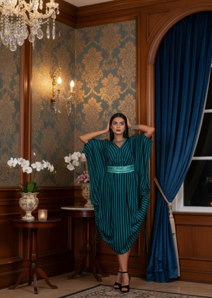 Emerald Stripe Dress