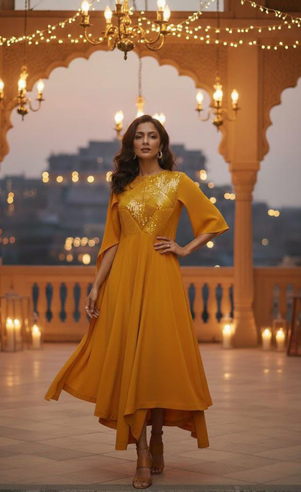 Image of Golden Solace Dress