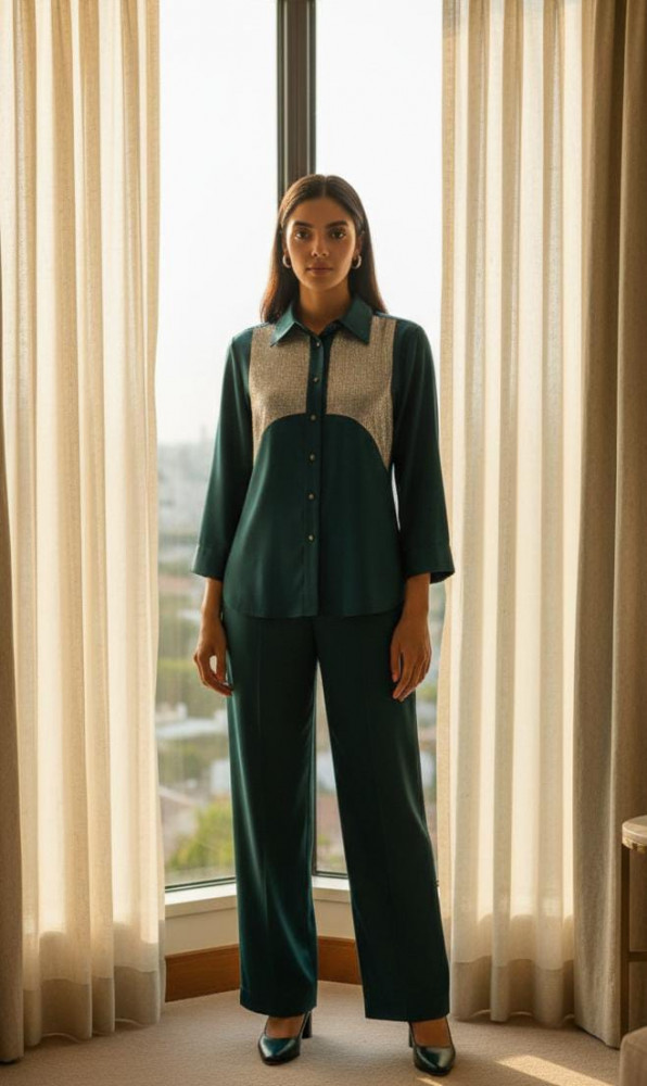 Image of Emerald Teal Co-ord Set