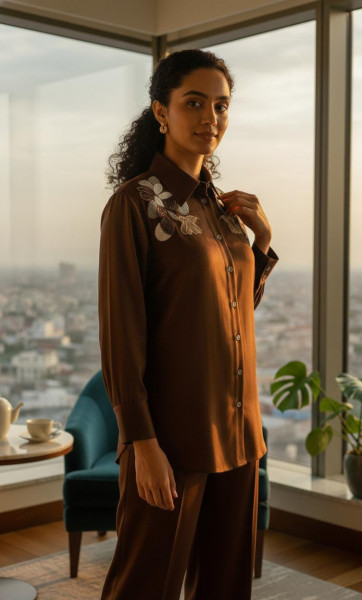 Mocha Luxe Co-ord Set