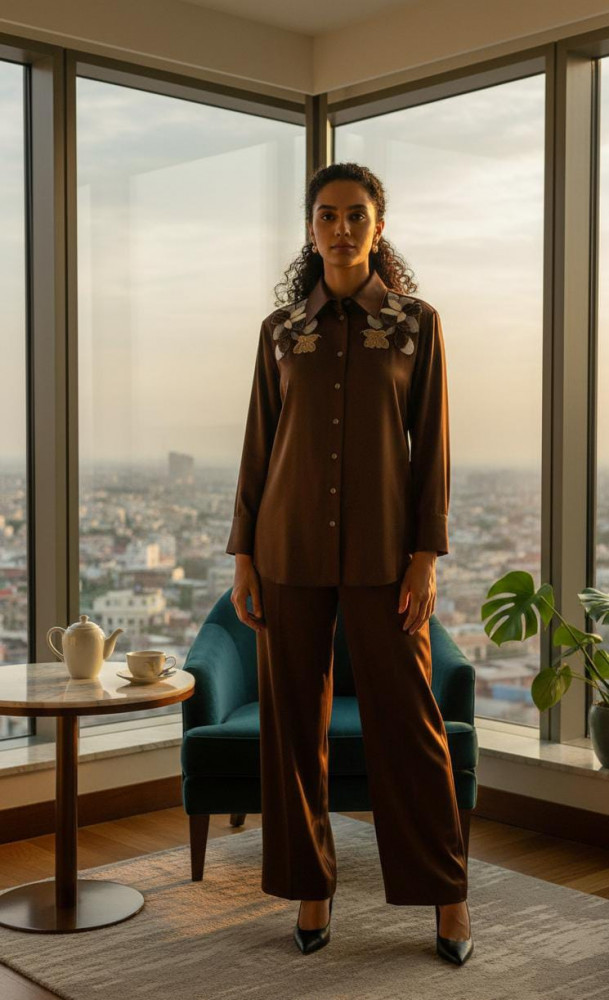 Image of Mocha Luxe Co-ord Set