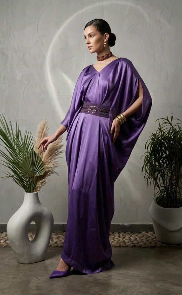 Image of Lavender Sequin Waistband Jumpsuit