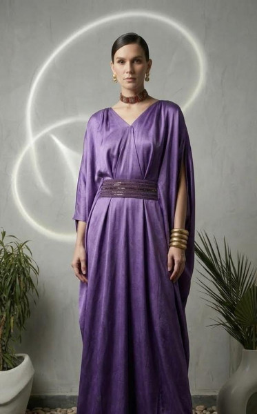 Lavender Sequin Waistband Jumpsuit