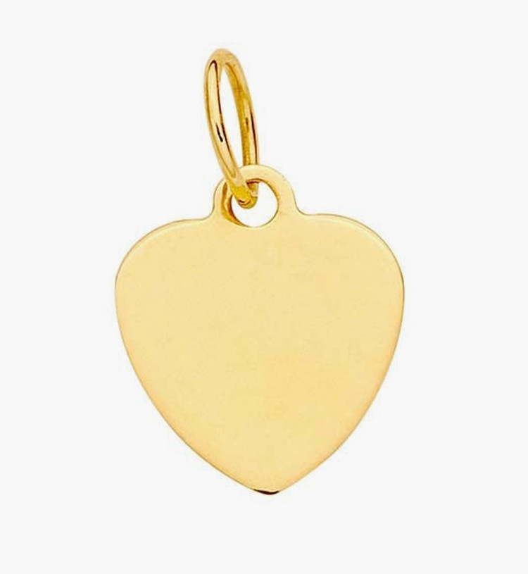 Yellow Gold Heart Charm