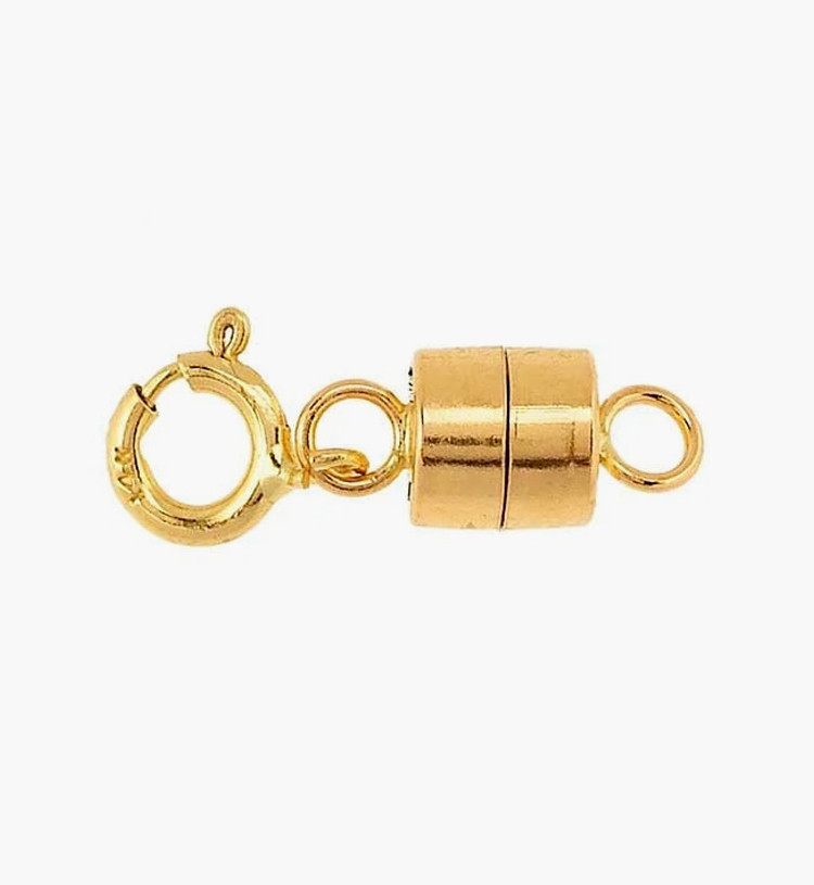 Barrel Magnetic Clasp with Spring Ring