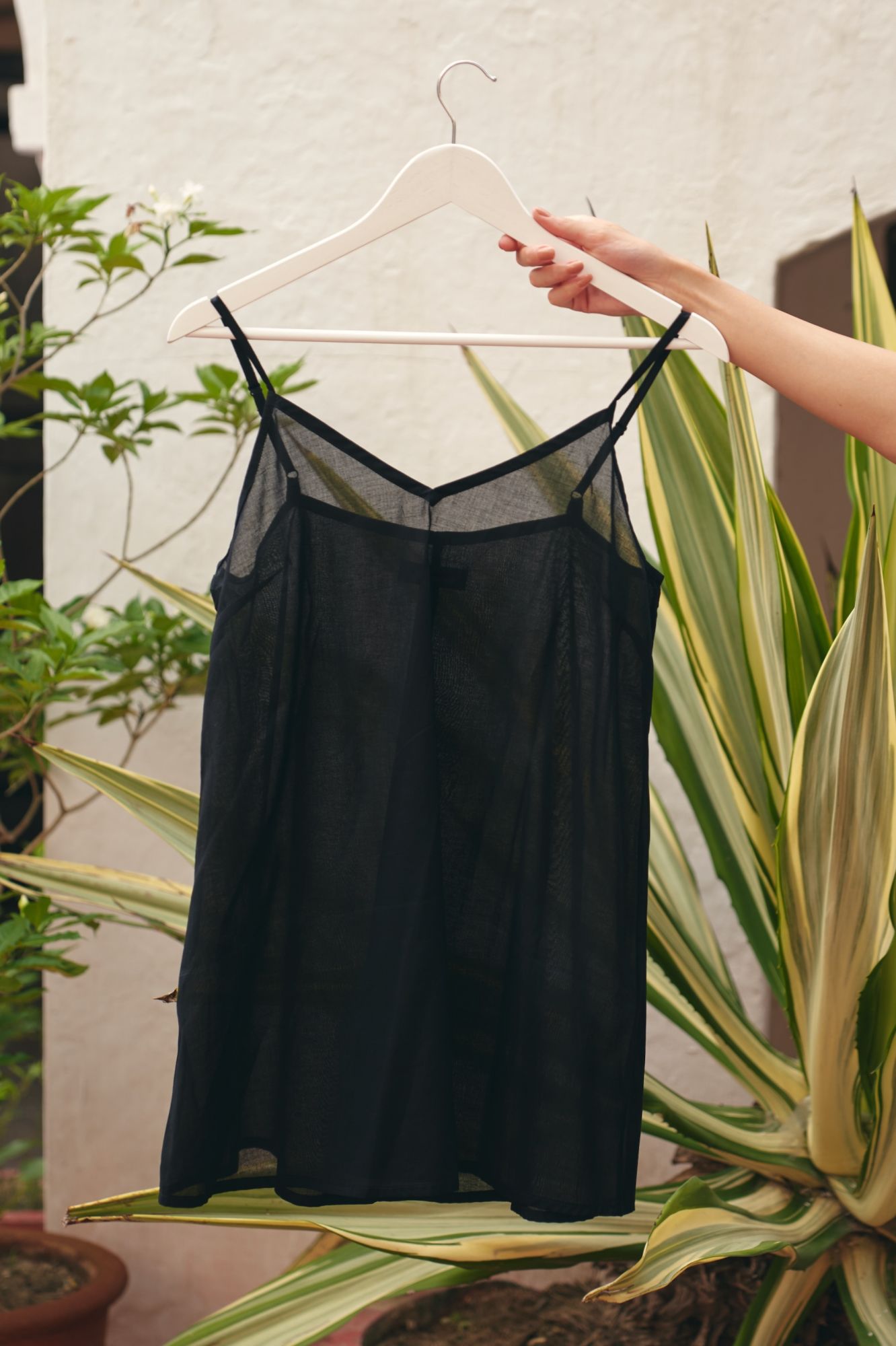 FLORENTINA BLACK LINEN MIDI LENGTH SHIRT DRESS WITH MULTI COLOR EMBROIDERY AND EMBROIDERED WAIST BELT