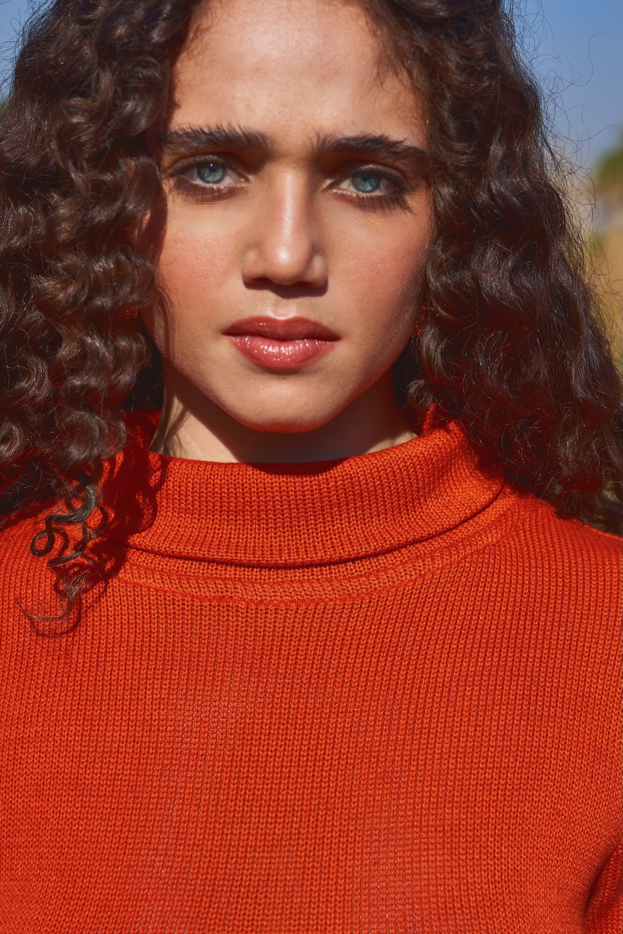 MATERIAL GIRL 03 SAFFRON COLOR ACRYLIC WOOL LONG MAXI WINTER DRESS