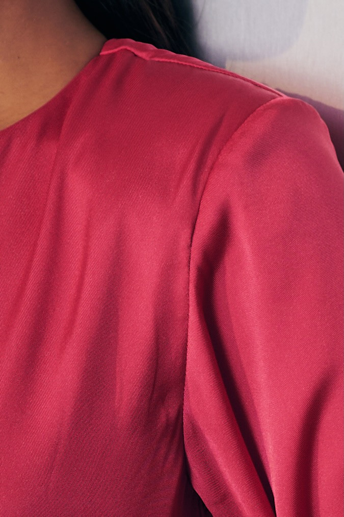 MIDNIGHT MIRAGE PINK PLEAT DRESS