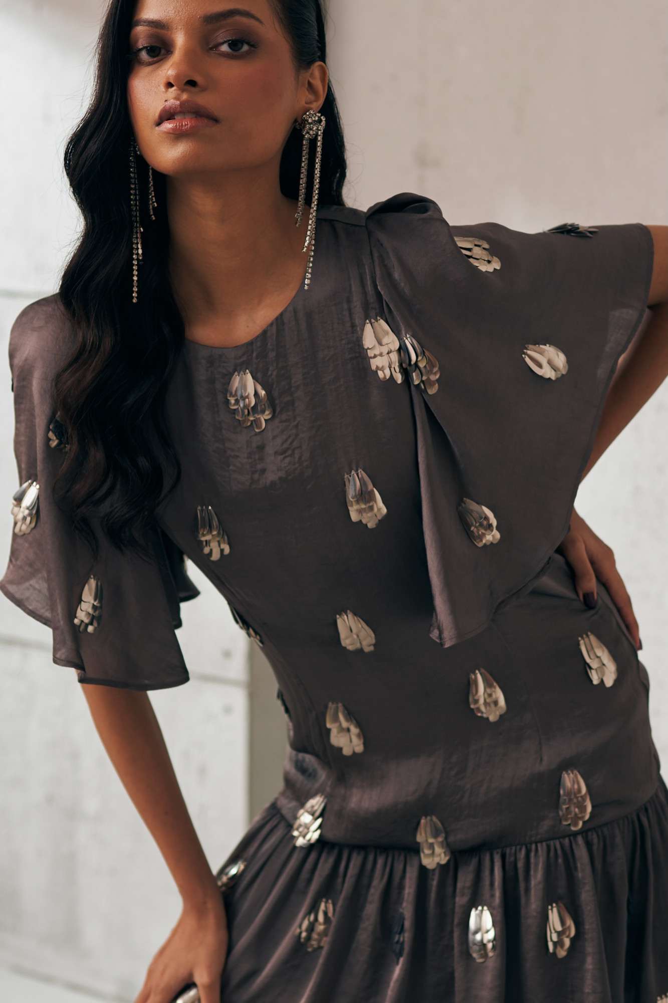 MIDNIGHT MIRAGE DEWDROP SHINE DRESS