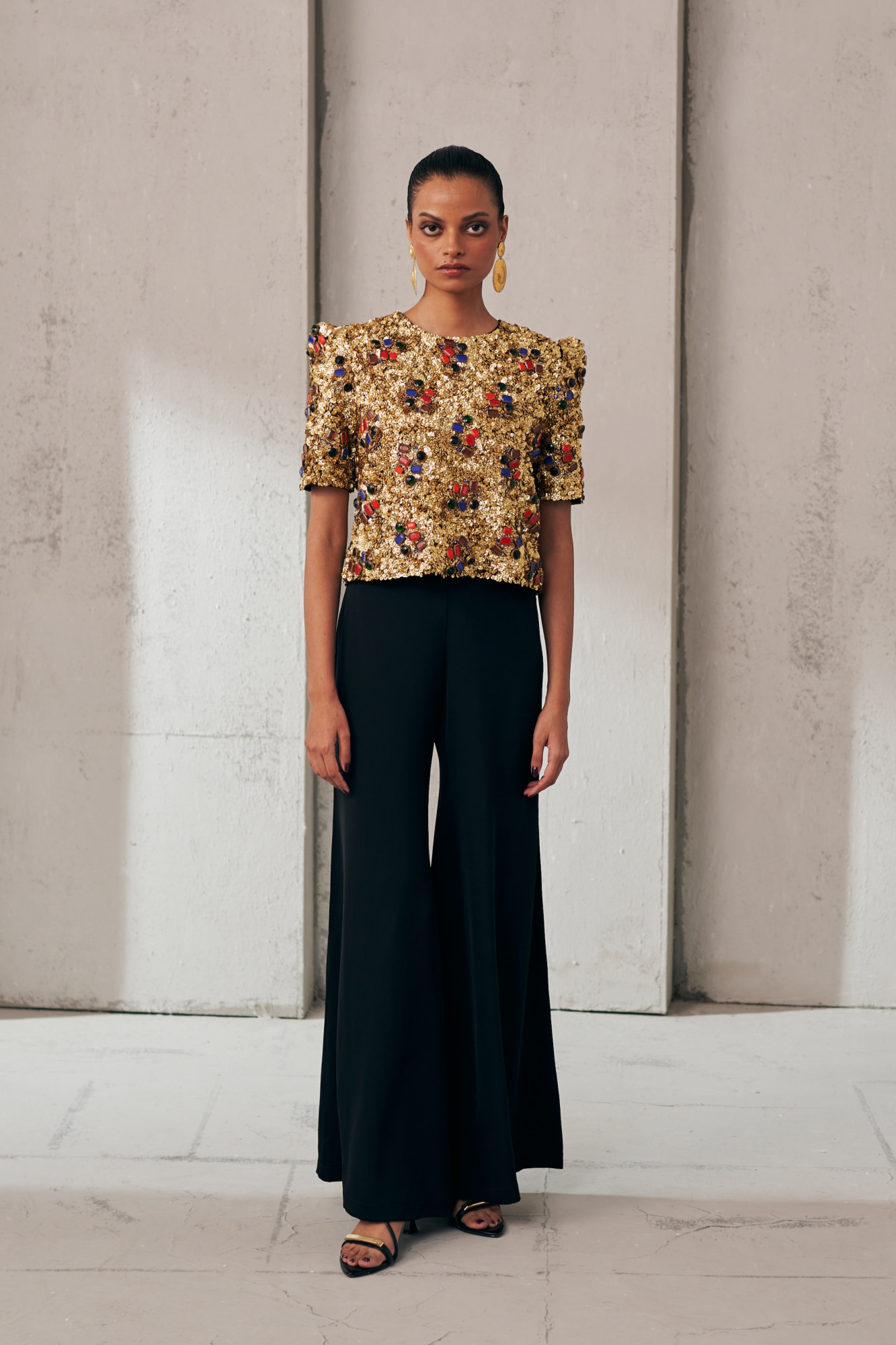 MIDNIGHT MIRAGE GOLD JEWEL TOP