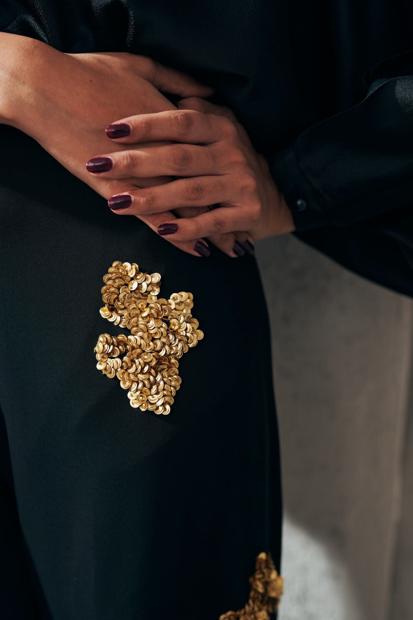 MIDNIGHT MIRAGE BLACK GLEAM PARTY PANTS