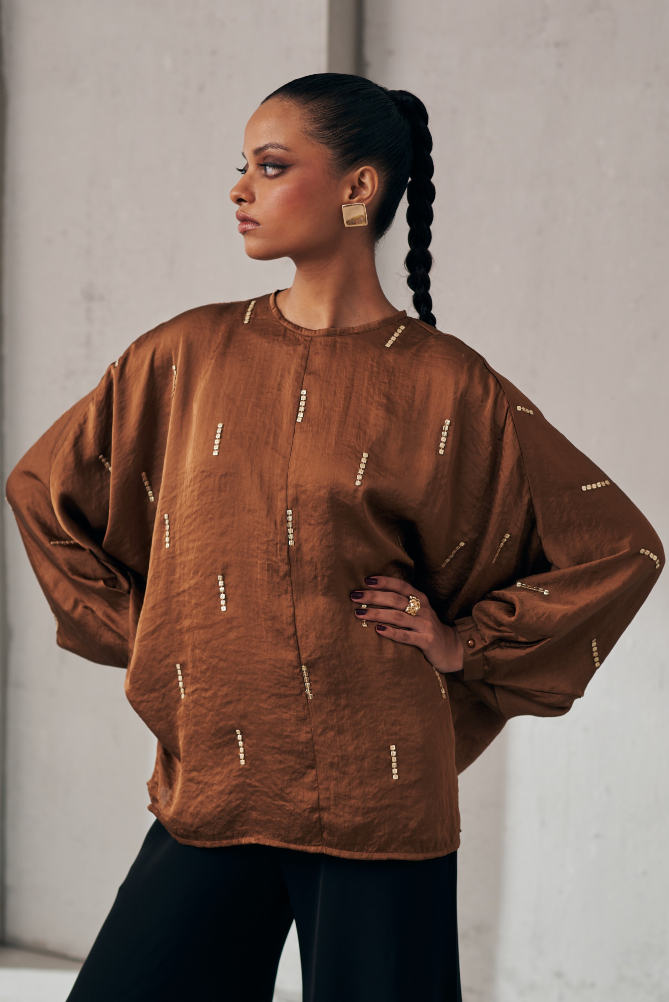 MIDNIGHT MIRAGE BROWN SHIMMER TOP