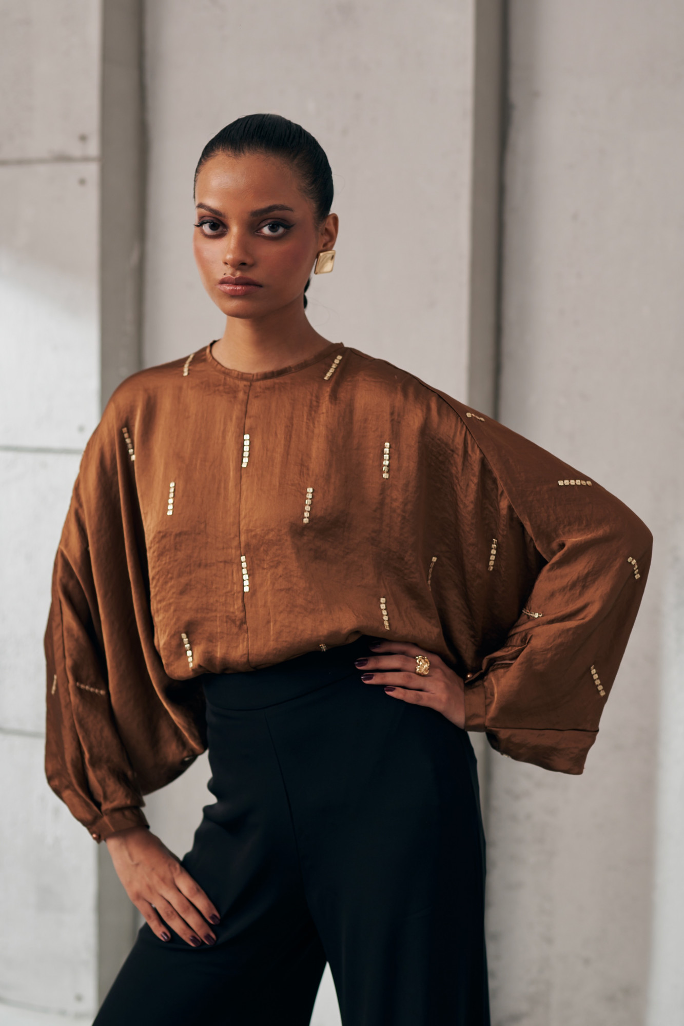 MIDNIGHT MIRAGE BROWN SHIMMER TOP
