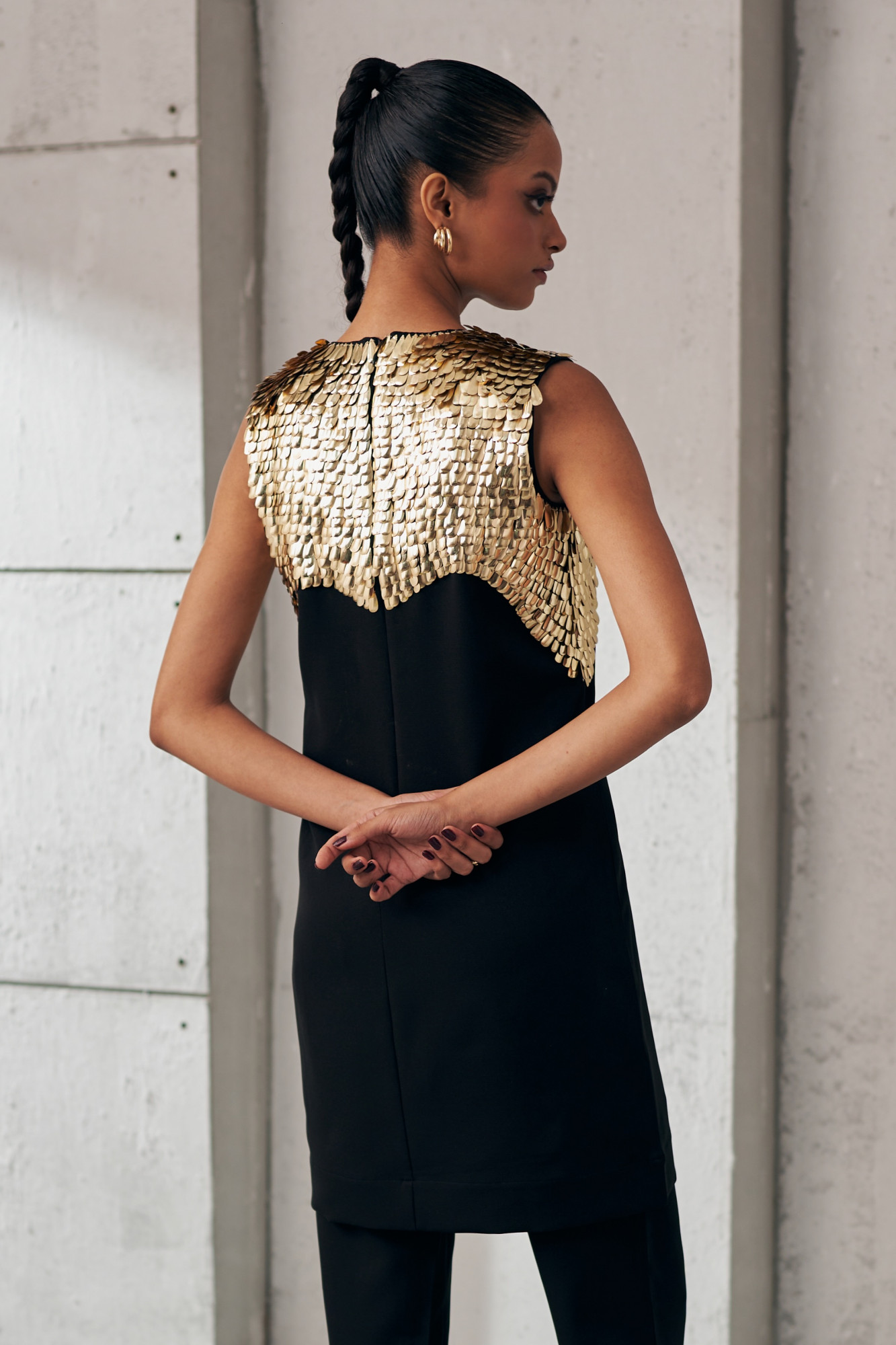 MIDNIGHT MIRAGE BLACK AND GOLD GLEAM CO-ORD SET