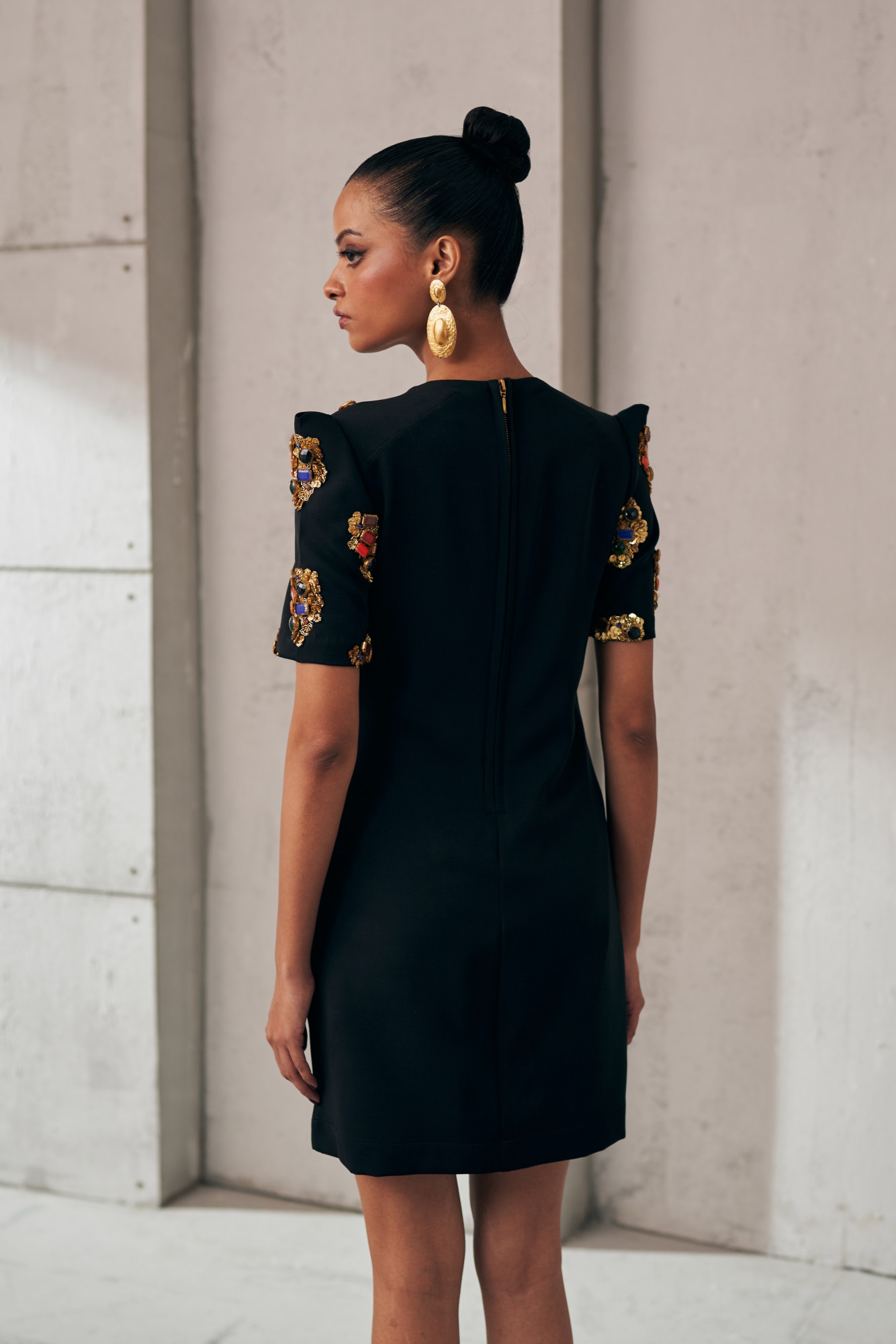 MIDNIGHT MIRAGE BLACK JEWEL DRESS