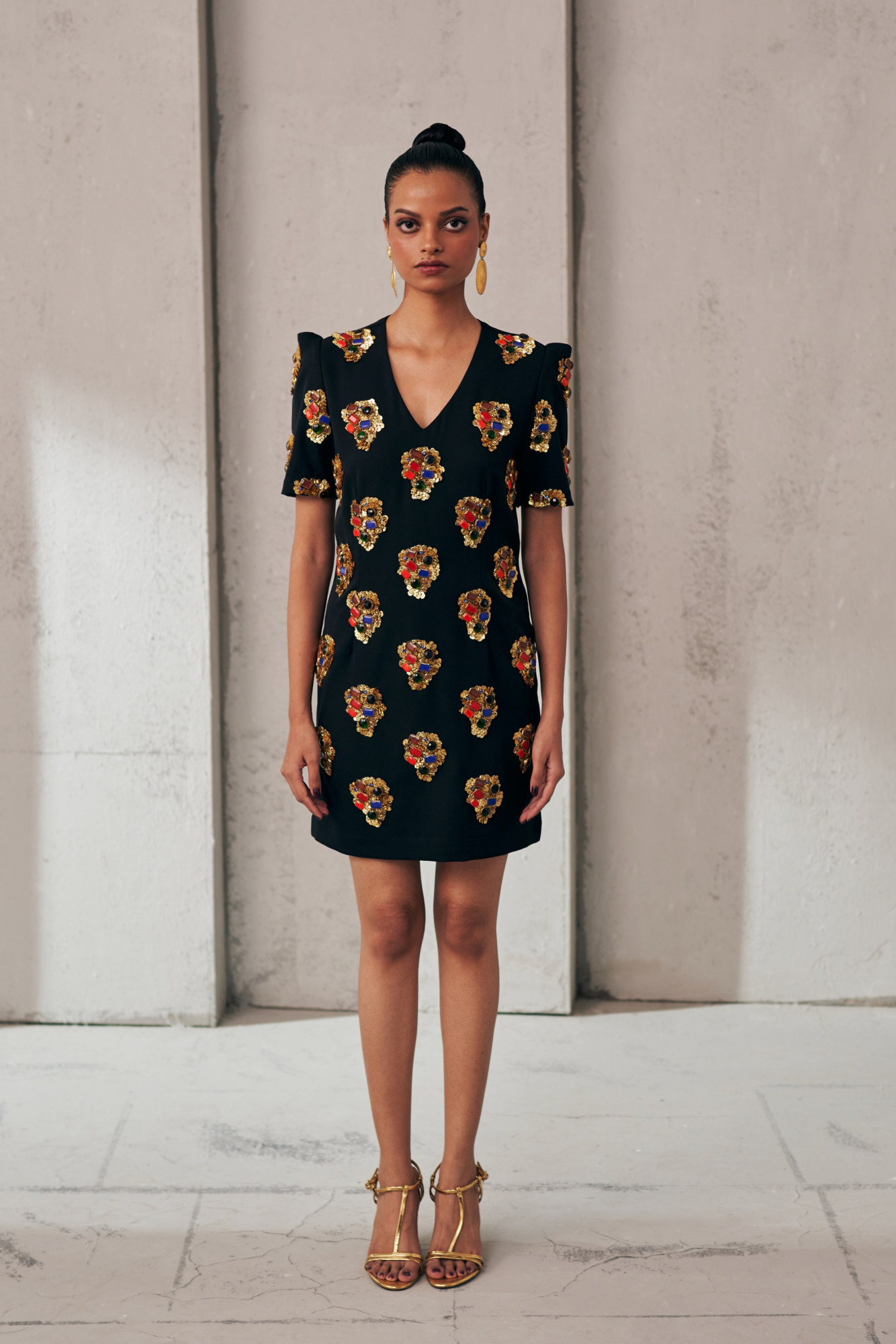 MIDNIGHT MIRAGE BLACK JEWEL DRESS