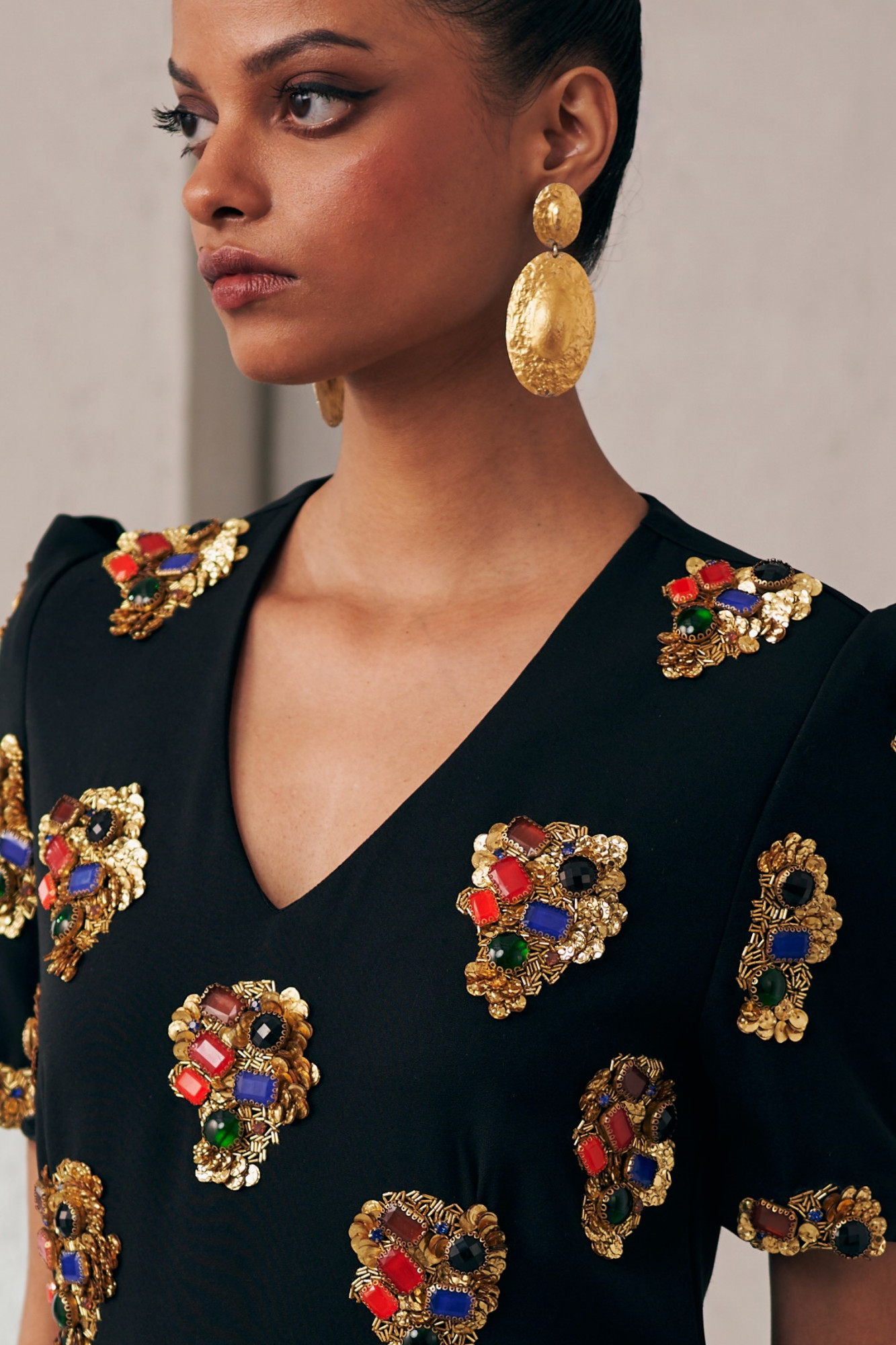 MIDNIGHT MIRAGE BLACK JEWEL DRESS