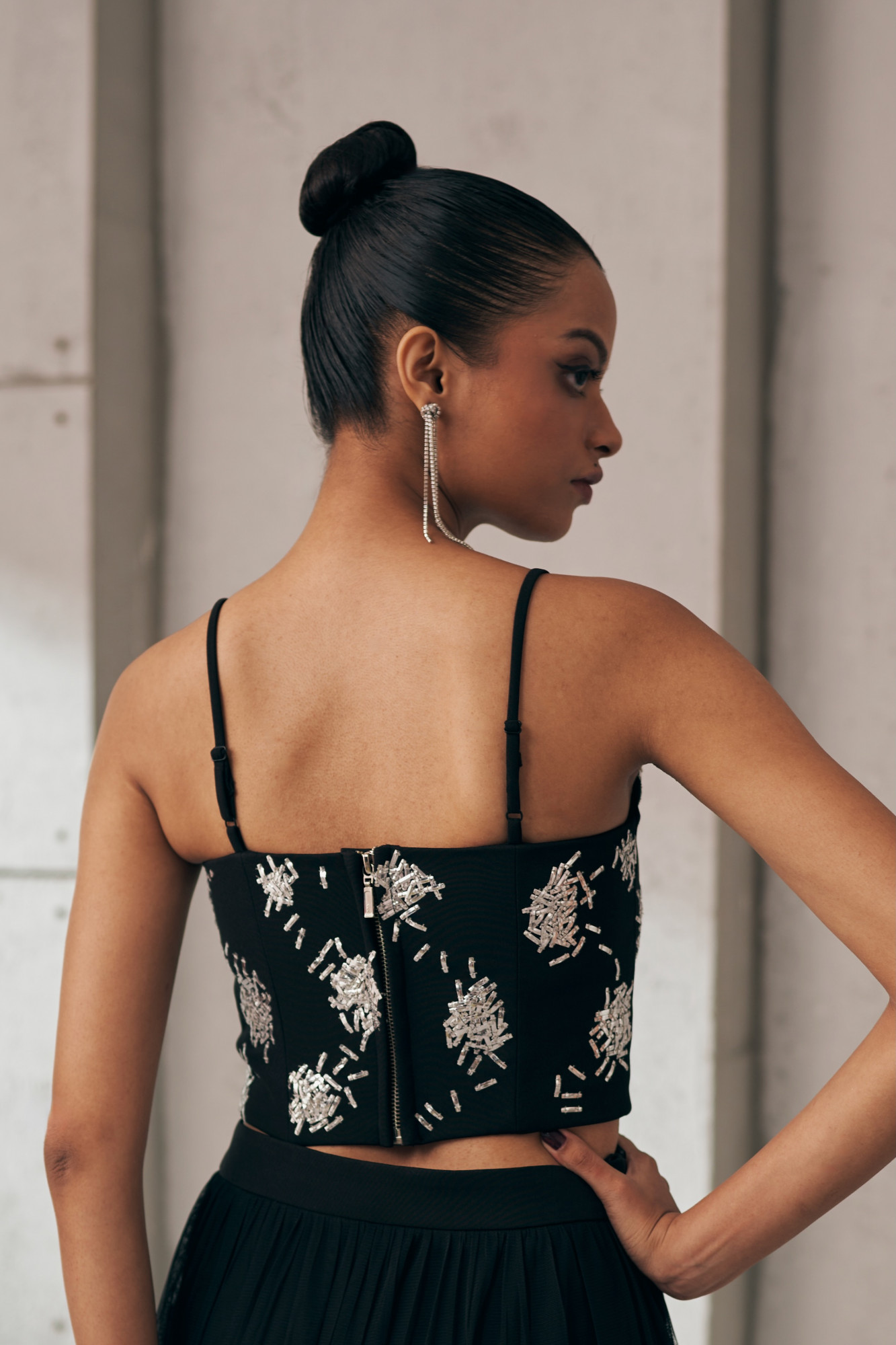 MIDNIGHT MIRAGE BLACK STARLIT CORSET