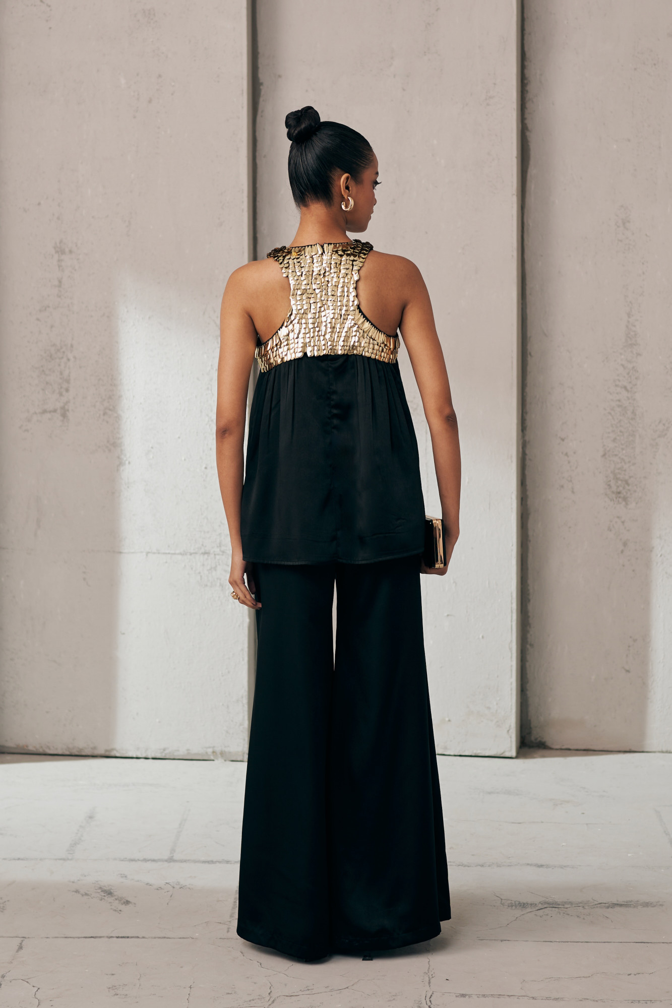 MIDNIGHT MIRAGE BLACK GOLD DRIZZLE CO-ORD SET