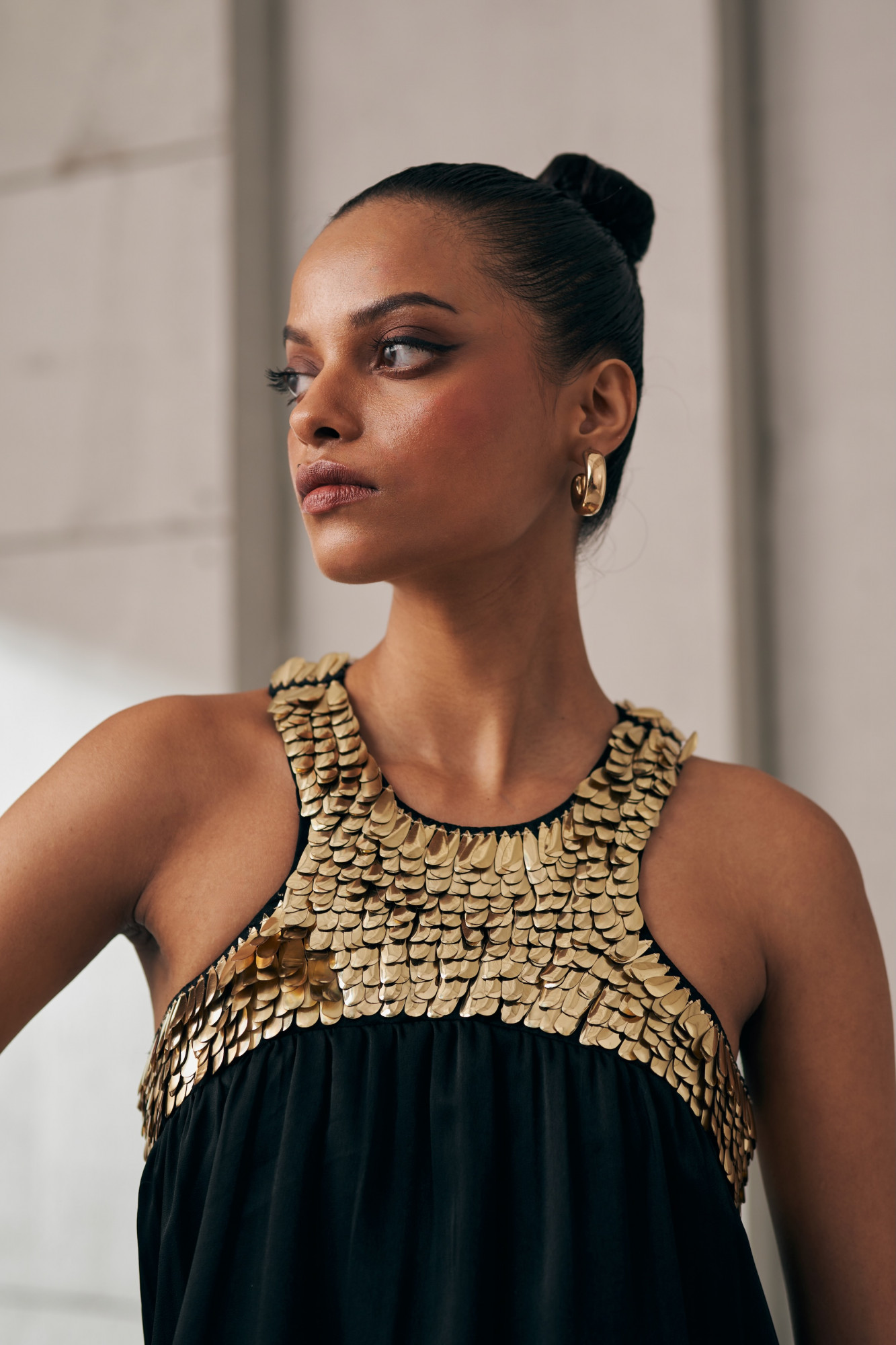 MIDNIGHT MIRAGE BLACK GOLD DRIZZLE CO-ORD SET