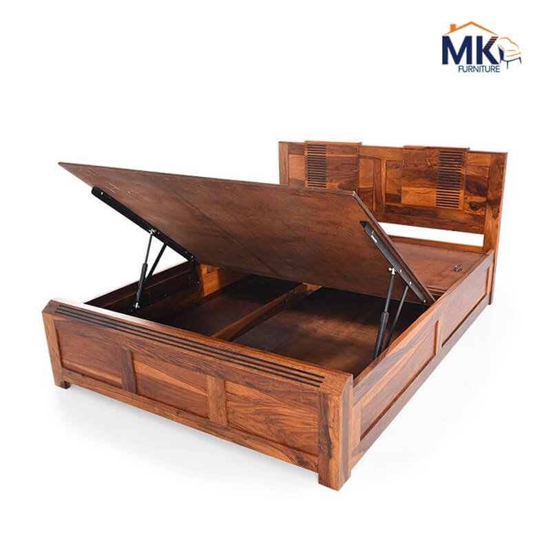 cot with hydraulic storage