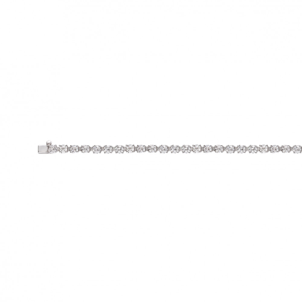 Image of Diamond Tennis Bracelet in White Gold