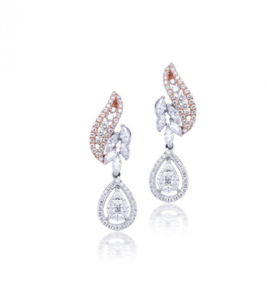 Image of Diamond Pendant set Earrings