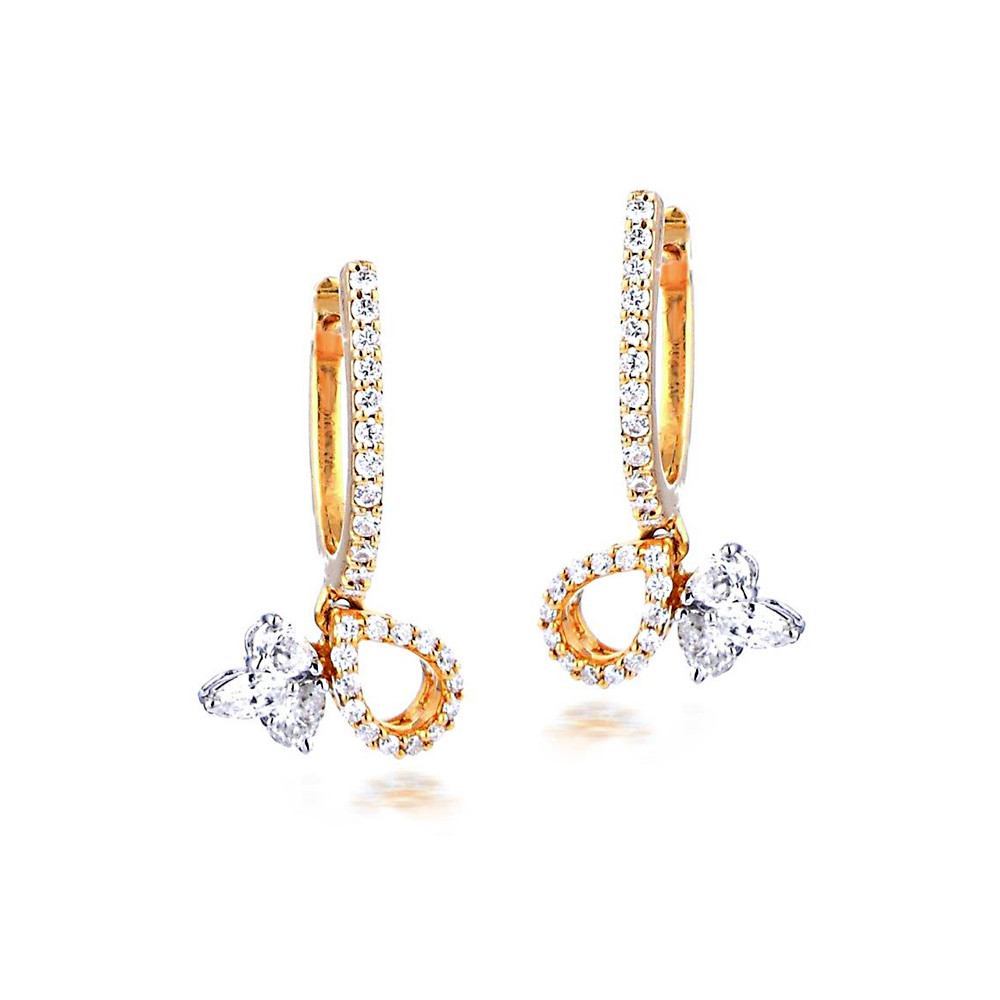 Image of Diamond Pendant Set Earrings