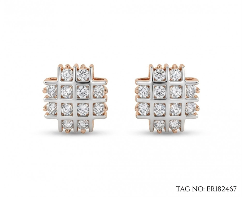 Image of Earrings CZ Regular Tops