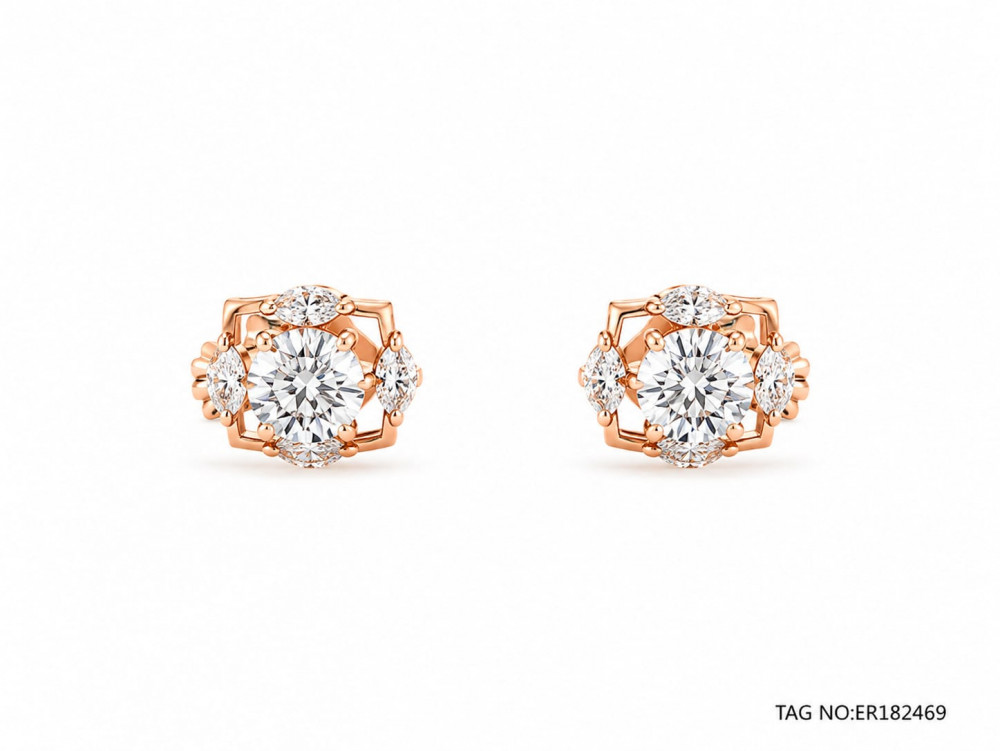 Image of Earrings Solitaire Tops