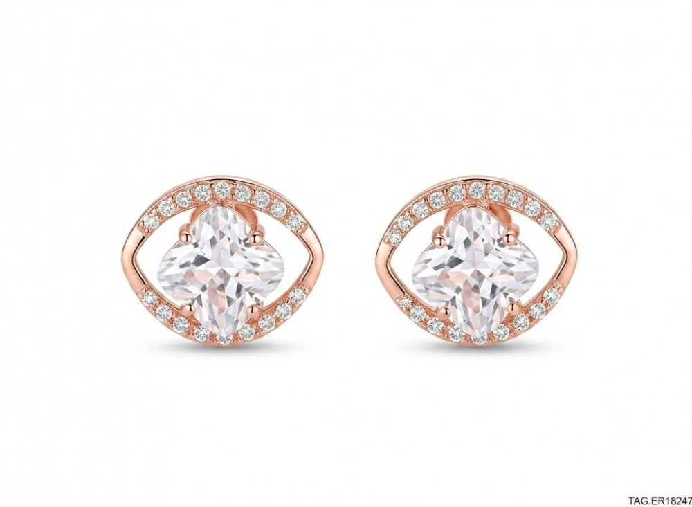 Image of Earrings Solitaire Tops