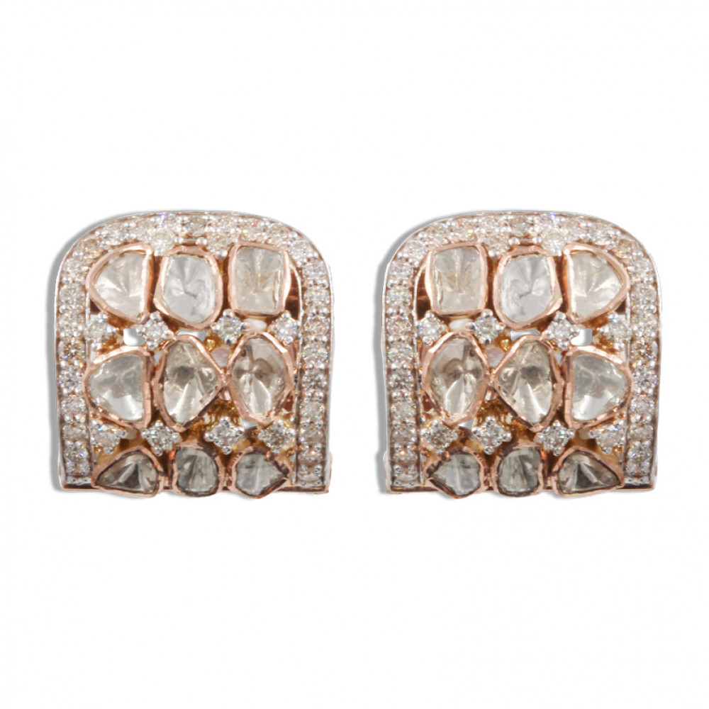 Image of Polki Diamond Earring