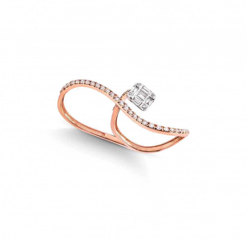 Two/Three Finger Diamond Ring