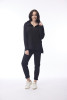 1/4 Zip Collar Pullover Black
