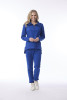 1/4 Zip Collar Pullover Cobalt