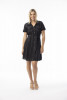 Linen Essentials Dress Collar Buttonthrough Black
