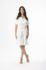 Linen Essentials Dress Collar Buttonthrough White