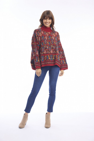 Knit Jumper Boxy Rust