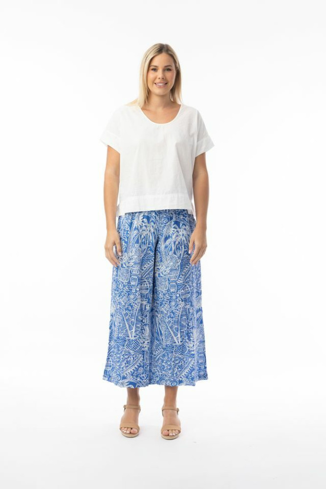 Aksharay Blue Pant Blue